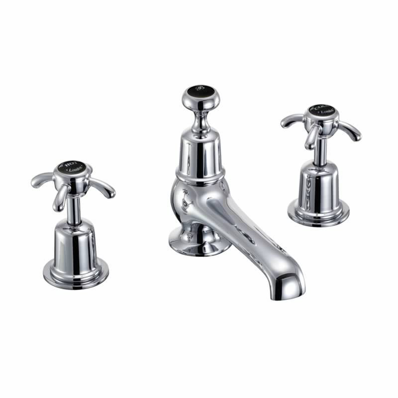 Anglesey 3 tap hole mixer with pop up waste